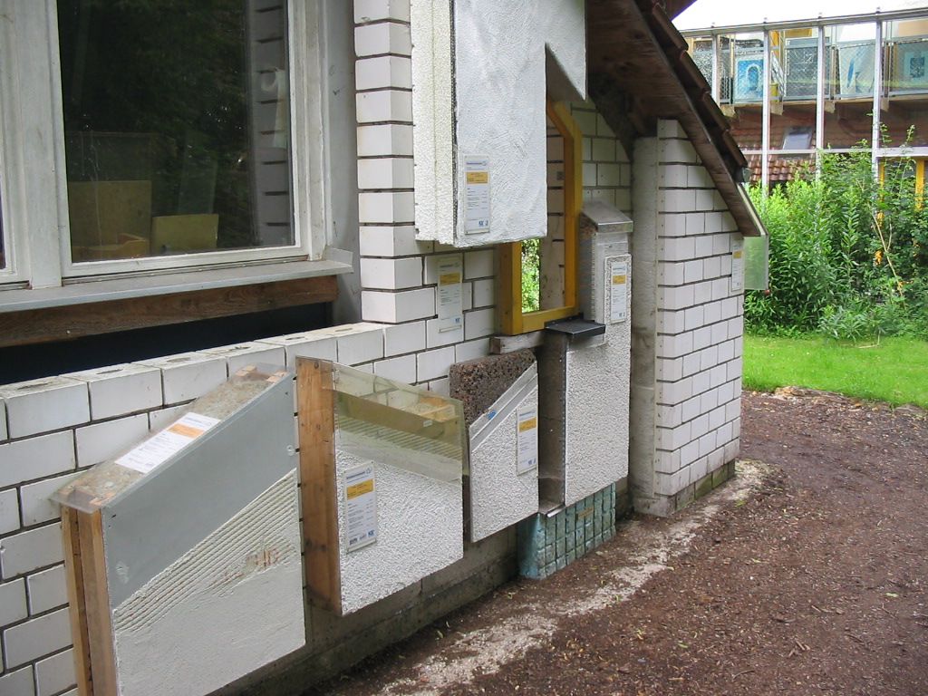 Station beim Rundgang zum Thema energieeffizientes Bauen